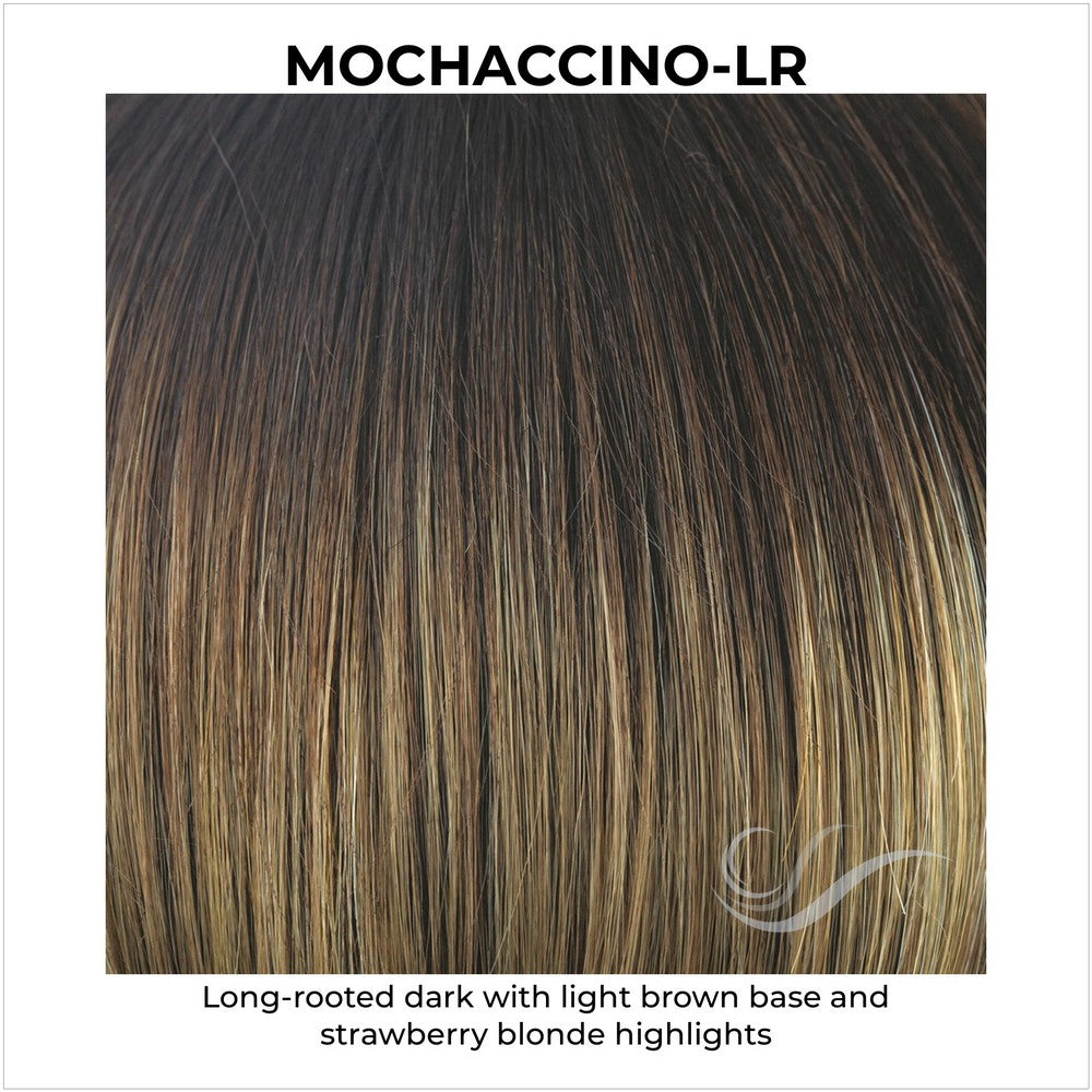 Mochaccino-LR-Long-rooted dark with light brown base and strawberry blonde highlights