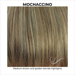 Load image into Gallery viewer, Mochaccino-Medium brown and golden blonde highlights
