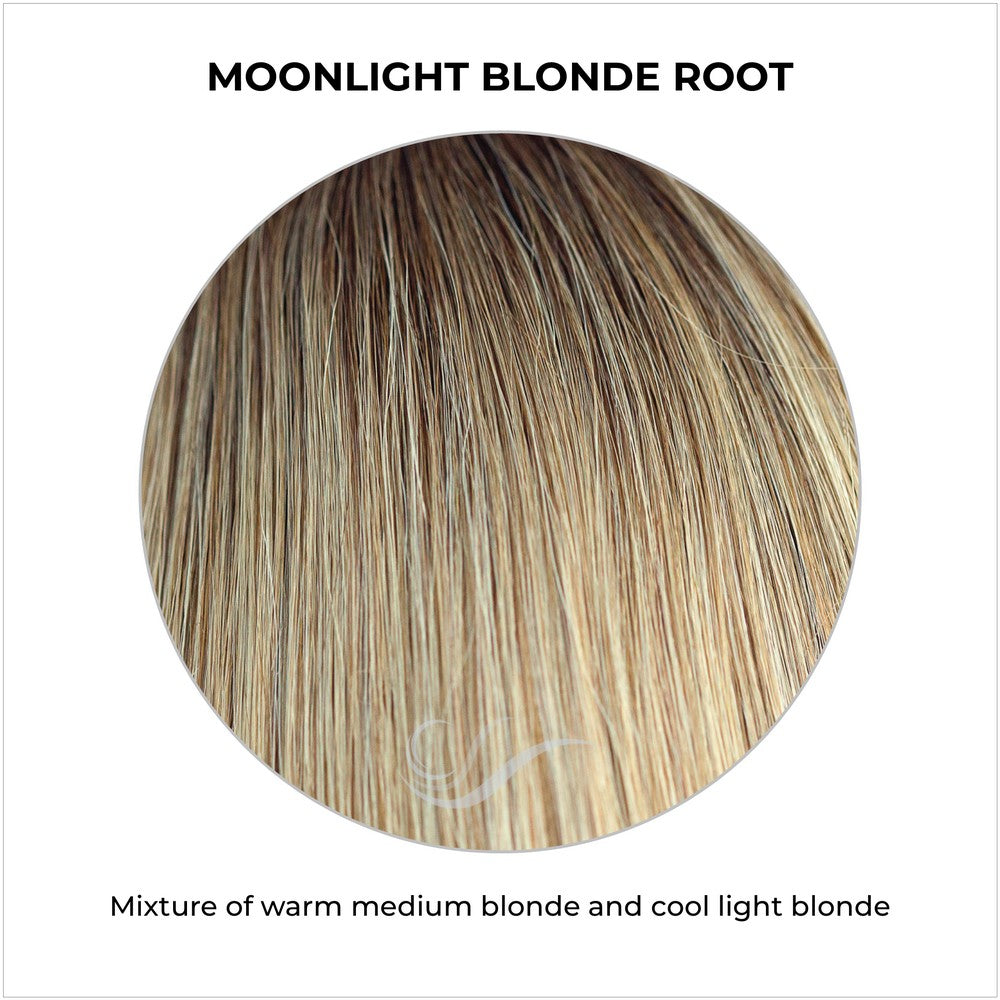 Moonlight Blonde Root-Mixture of warm medium blonde and cool light blonde