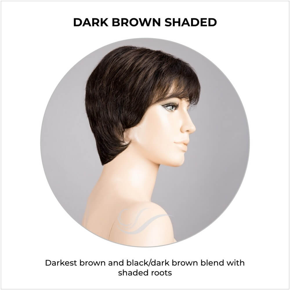 Napoli Soft by Ellen Wille in Dark Brown Shaded-Darkest brown and black/dark brown blend with shaded roots