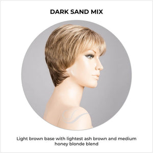 Napoli Soft by Ellen Wille in Dark Sand Mix-Light brown base with lightest ash brown and medium honey blonde blend