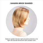 Load image into Gallery viewer, Narano by Ellen Wille in Sahara Beige Shaded-Medium golden blonde, light strawberry blonde, and light ash blonde blend with dark shaded roots
