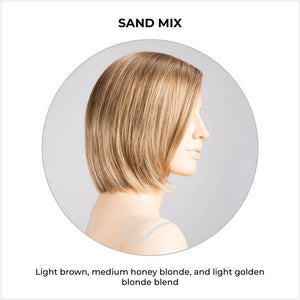 Narano by Ellen Wille in Sand Mix-Light brown, medium honey blonde, and light golden blonde blend