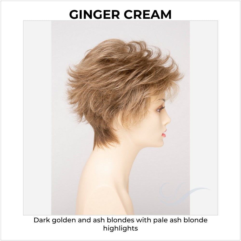 Olivia By Envy in Ginger Cream-Dark golden and ash blondes with pale ash blonde highlights