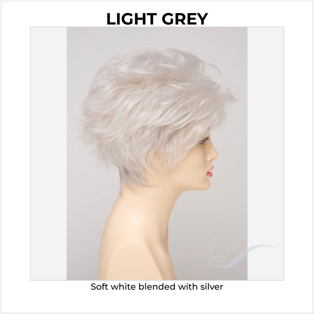 Olivia By Envy in Light Grey-Soft white blended with silver