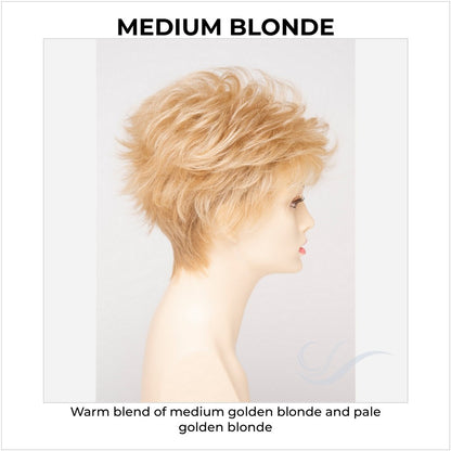 Olivia By Envy in Medium Blonde-Warm blend of medium golden blonde and pale golden blonde