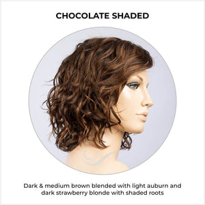 Onda by Ellen Wille in Chocolate Shaded-Dark & medium brown blended with light auburn and dark strawberry blonde with shaded roots