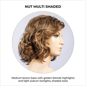 Onda by Ellen Wille in Nut Multi Shaded-Medium brown base with golden blonde highlights and light auburn lowlights, shaded roots