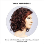 Load image into Gallery viewer, Onda by Ellen Wille in Plum Red Shaded-Cherry red with dark burgundy red on top, with a dark burgundy nape
