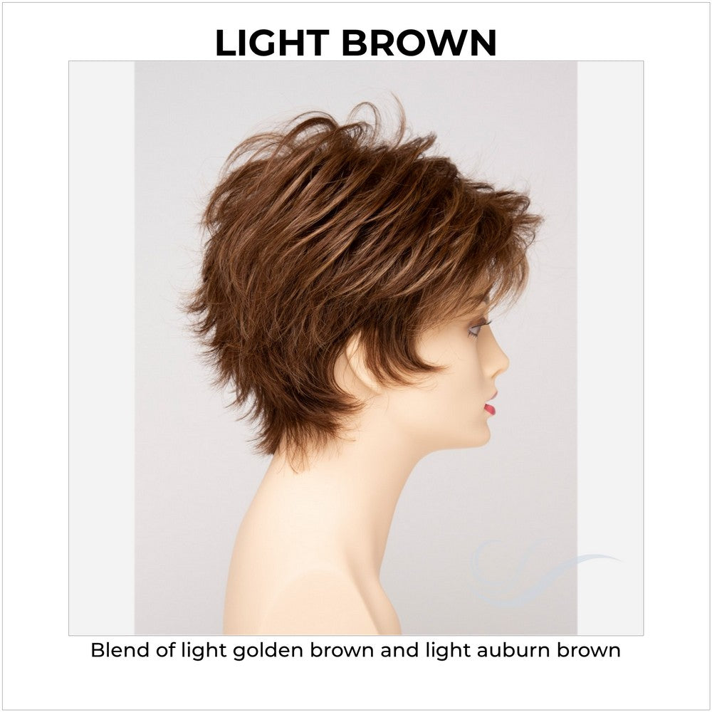 Ophelia By Envy in Light Brown-Blend of light golden brown and light auburn brown