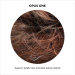 Load image into Gallery viewer, Opus One-Auburn, bright red, and dark auburn blend
