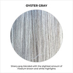 Load image into Gallery viewer, Oyster Gray-Silvery gray blended with the slightest amount of medium brown and white highlights
