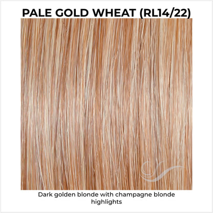 Pale Gold Wheat (RL14/22)-Dark golden blonde with champagne blonde highlights