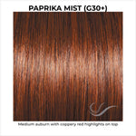 Load image into Gallery viewer, Paprika Mist (G30+)-Medium auburn with coppery red highlights on top
