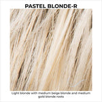 Load image into Gallery viewer, Pastel Blonde-R-Light blonde with medium beige blonde and medium gold blonde roots
