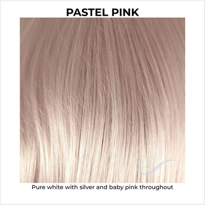 Pastel Pink-Pure white with silver and baby pink throughout