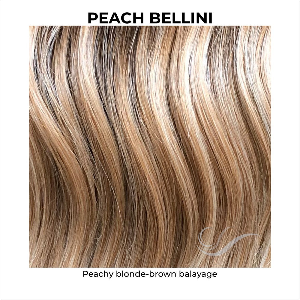 Peach Bellini-Peachy blonde-brown balayage