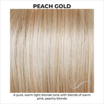 Load image into Gallery viewer, Peach Gold-A pure, warm light blonde tone with blends of warm pink, peachy blonde
