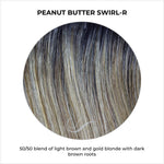 Load image into Gallery viewer, Peanut Butter Swirl-R-50/50 blend of light brown and gold blonde with dark brown roots
