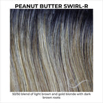 Load image into Gallery viewer, Peanut Butter Swirl-R-50/50 blend of light brown and gold blonde with dark brown roots
