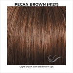 Load image into Gallery viewer, Pecan Brown (R12T)-Light brown with ash brown tips
