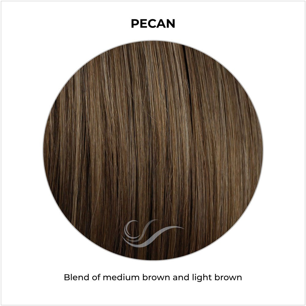 Pecan-Blend of medium brown and light brown