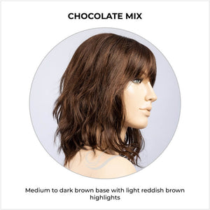 Perla by Ellen Wille in Chocolate Mix-Medium to dark brown base with light reddish brown highlights