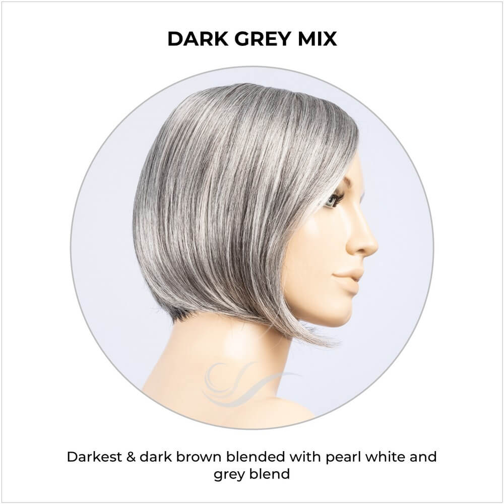 Piemonte Super by Ellen Wille in Dark Grey Mix-Darkest & dark brown blended with pearl white and grey blend
