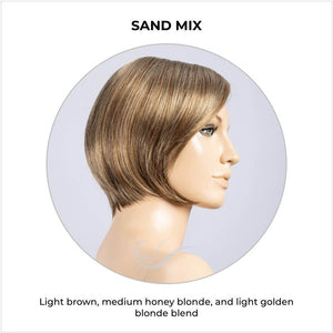 Piemonte Super by Ellen Wille in Sand Mix-Light brown, medium honey blonde, and light golden blonde blend