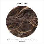 Load image into Gallery viewer, Pine Cone-Dark brown with strawberry blonde and ginger highlights
