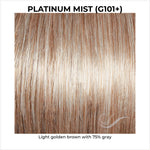 Load image into Gallery viewer, Platinum Mist (G101+)-Light golden brown with 75% gray
