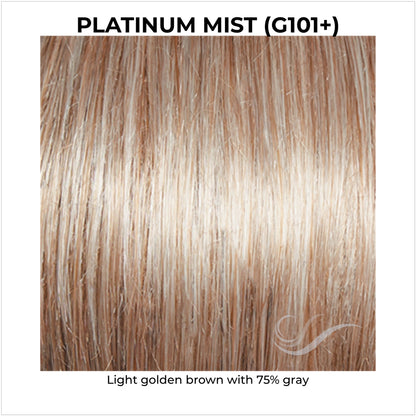 Platinum Mist (G101+)-Light golden brown with 75% gray