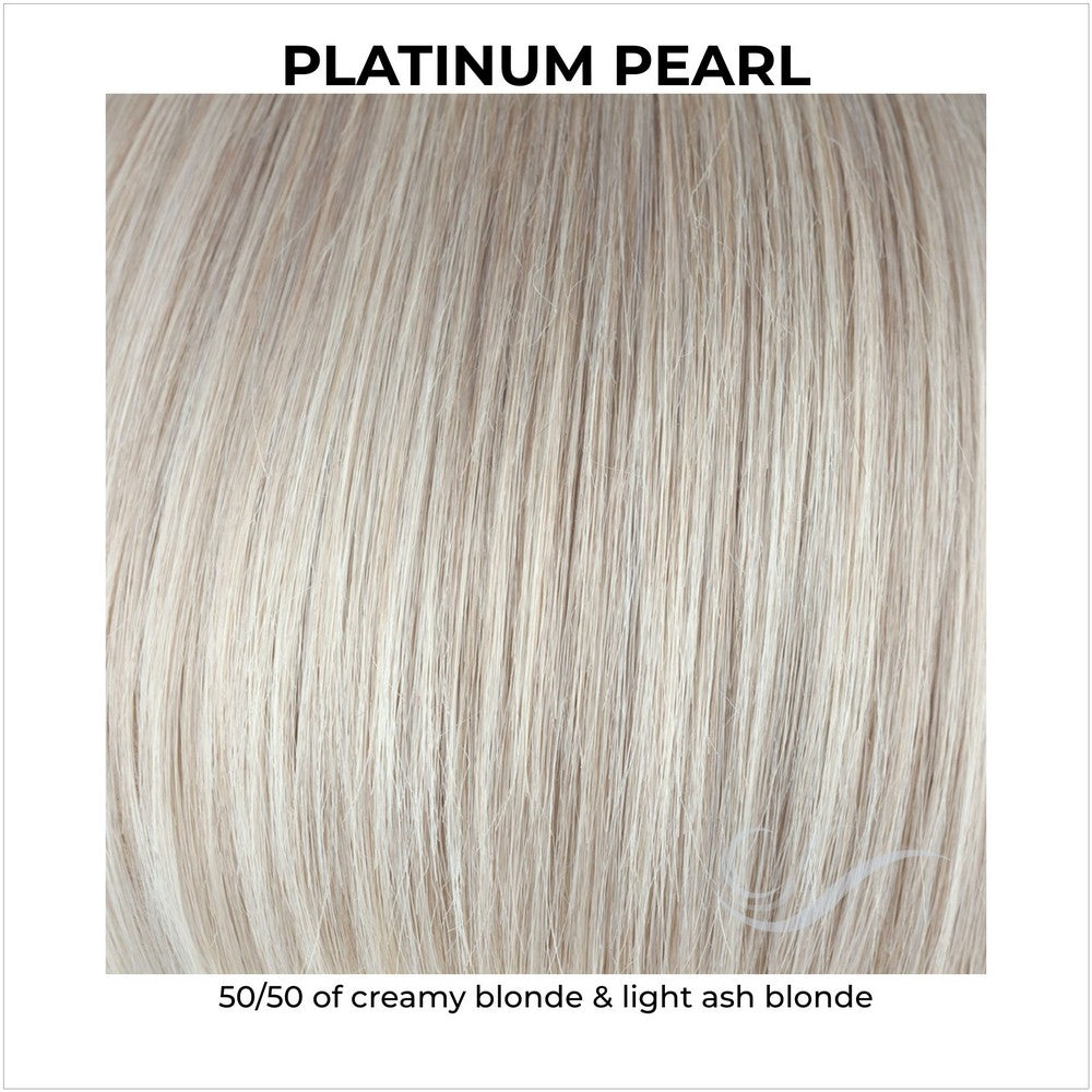 Platinum Pearl-50/50 of creamy blonde & light ash blonde