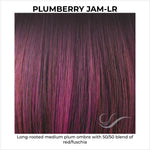 Load image into Gallery viewer, Plumberry Jam-LR-Long-rooted medium plum ombre with 50/50 blend of red/fuschia
