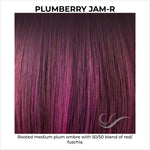 Load image into Gallery viewer, Plumberry Jam-R-Rooted medium plum ombre with 50/50 blend of red/fuschia
