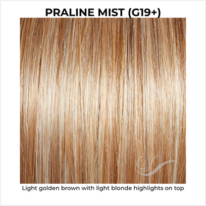 Praline Mist (G19+)-Light golden brown with light blonde highlights on top