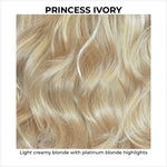 Load image into Gallery viewer, Princess Ivory-Light creamy blonde with platinum blonde highlights
