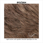 Load image into Gallery viewer, R12/26H-Light brown with golden blonde highlights on top

