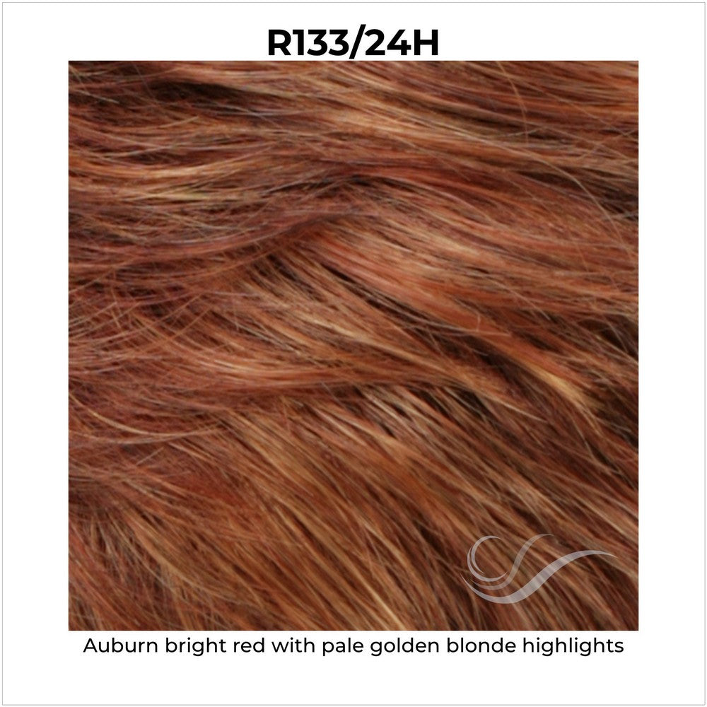 R133/24H-Auburn bright red with pale golden blonde highlights