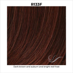 Load image into Gallery viewer, R133F-Dark brown with auburn and bright red frost
