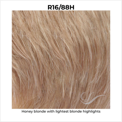 R16/88H-Honey blonde with lightest blonde highlights