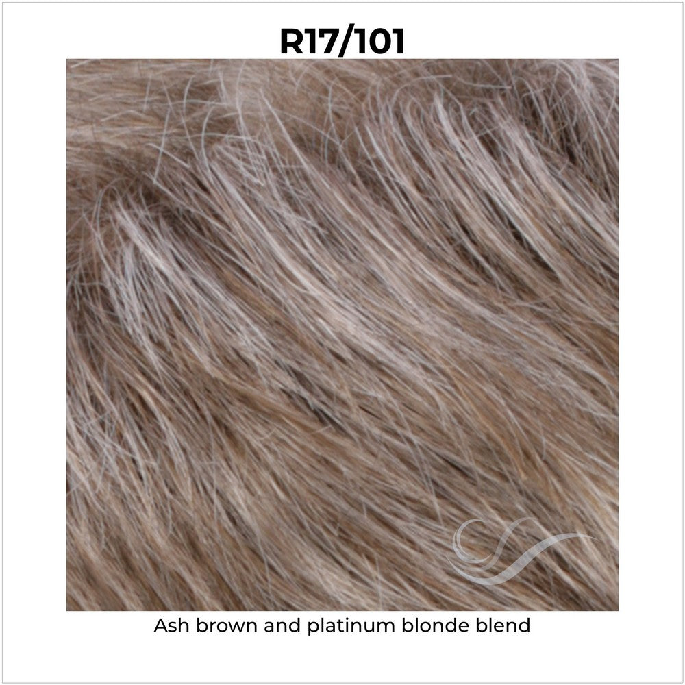 R17/101-Ash brown and platinum blonde blend