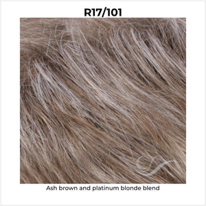 R17/101-Ash brown and platinum blonde blend