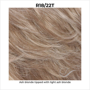 R18/22T-Ash blonde tipped with light ash blonde