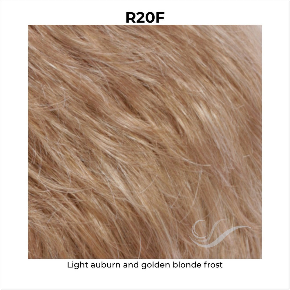 R20F-Light auburn and golden blonde frost