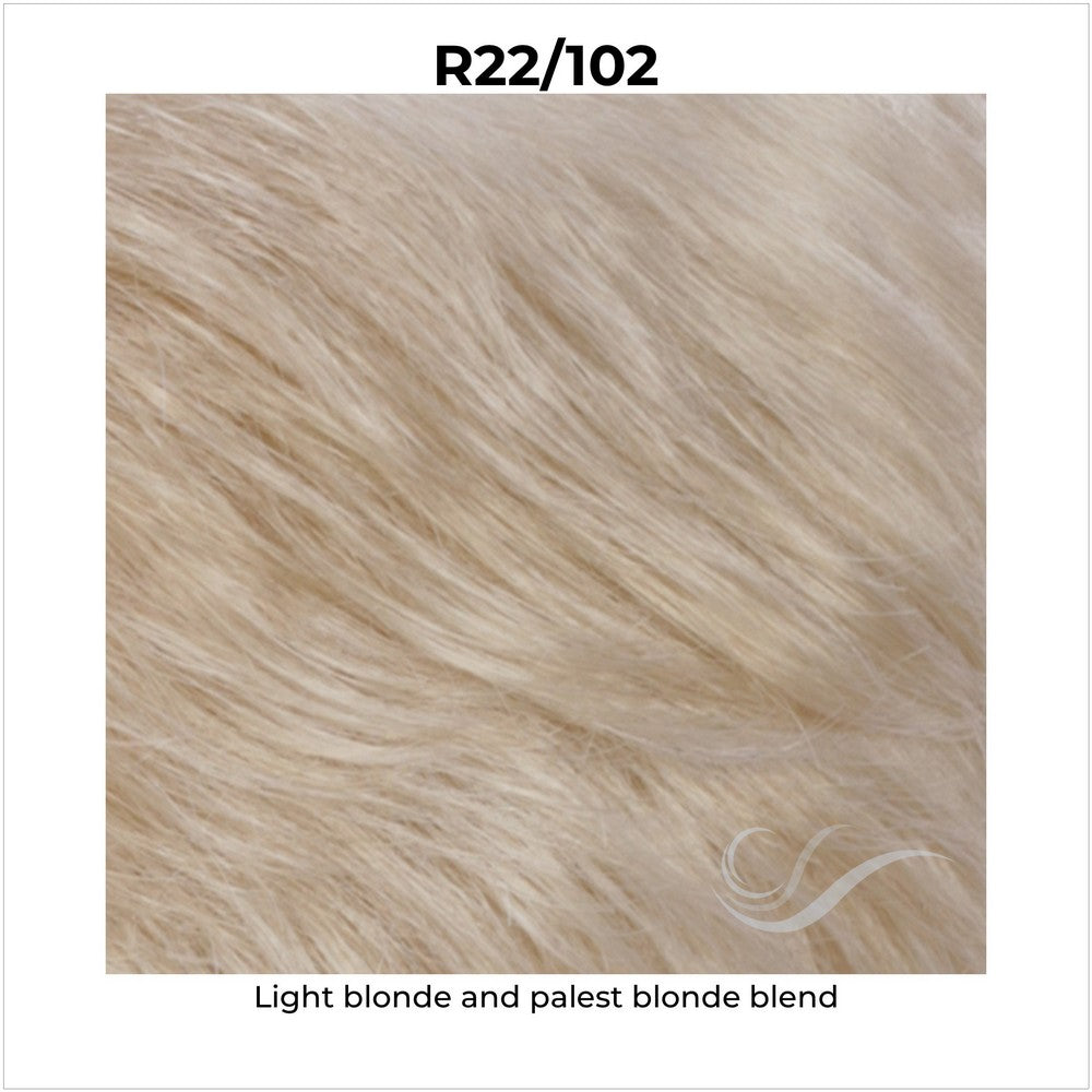 R22/102-Light blonde and palest blonde blend