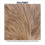 Load image into Gallery viewer, R24/18BT-Golden blonde blended &amp; tipped with ash blonde
