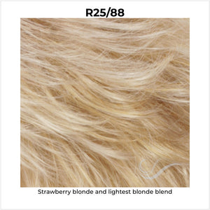 R25/88-Strawberry blonde and lightest blonde blend