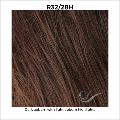 R32/28H-Dark auburn with light auburn highlights