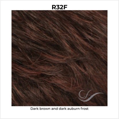 R32F-Dark brown and dark auburn frost